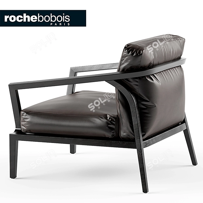 Elegant Echoes Armchair 3D model image 2
