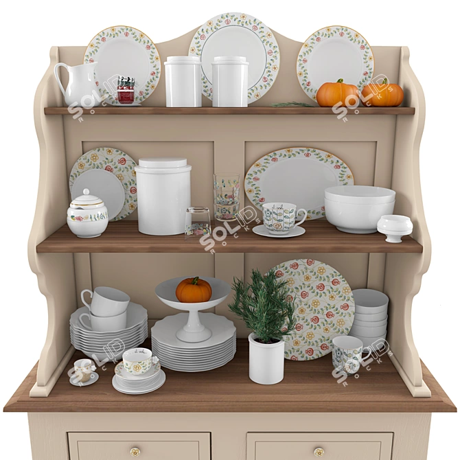 Elegant THUN Crockery Sets 3D model image 2