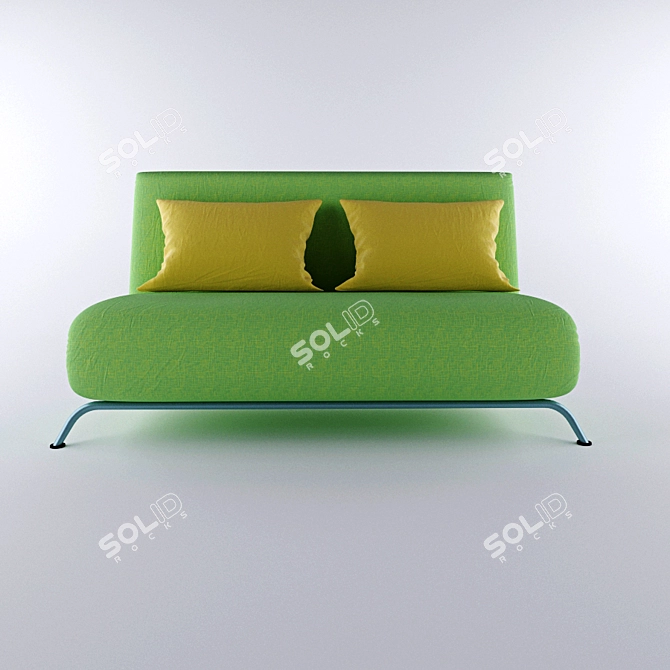 ComfortMax Ortho Sofa: Relax & Smile 3D model image 1