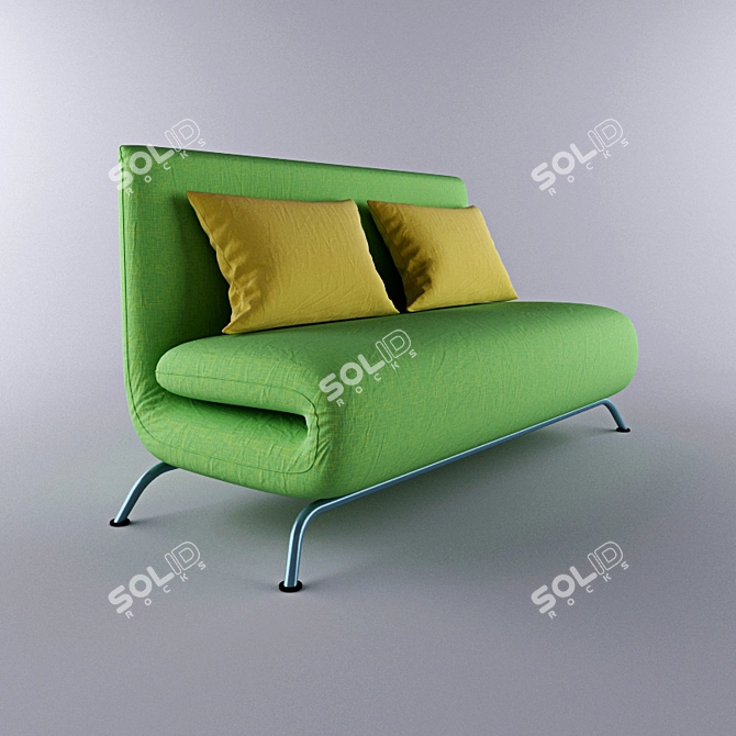 ComfortMax Ortho Sofa: Relax & Smile 3D model image 2