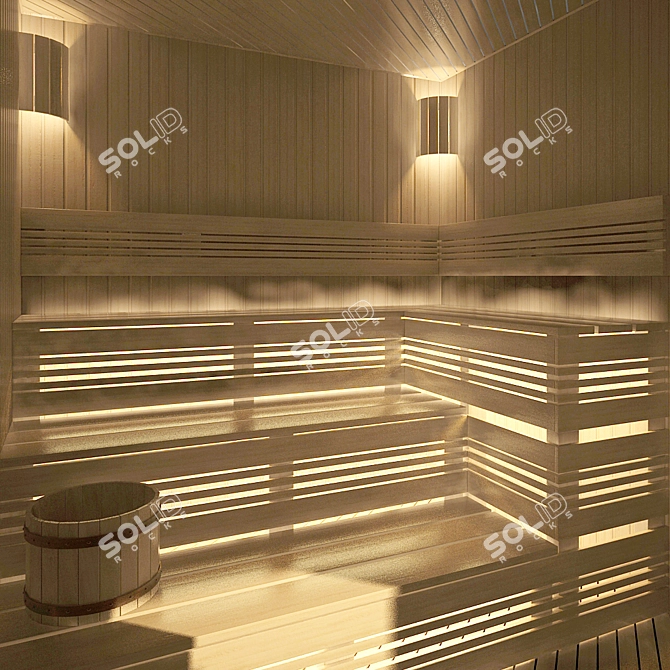 Title: MaxiSauna: Portable Bench Sauna 3D model image 3