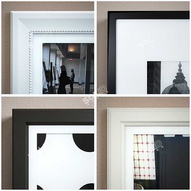 Title: IKEA Frames Wall Composition 3D model image 3