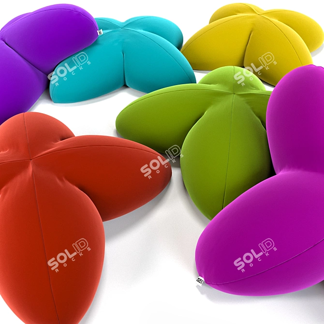 Flora Puf: Soft & Colorful 3D model image 2