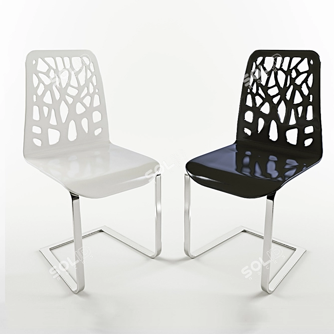 Italian Dining Chairs by Idealsedia 3D model image 1