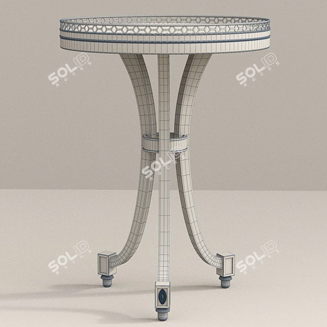 French Flair: EMILIE Taillardat Table 3D model image 2