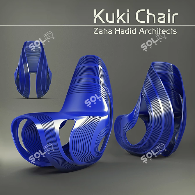 DYNAMIC SCULPTURAL KUKI CHAIR 3D model image 1