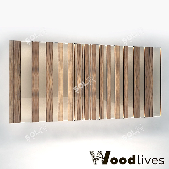 Harmony Wood Panel 3D model image 1