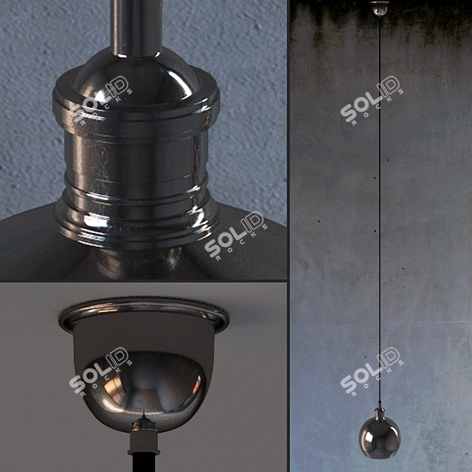 Minimalist Hanging Lamp 3D model image 2