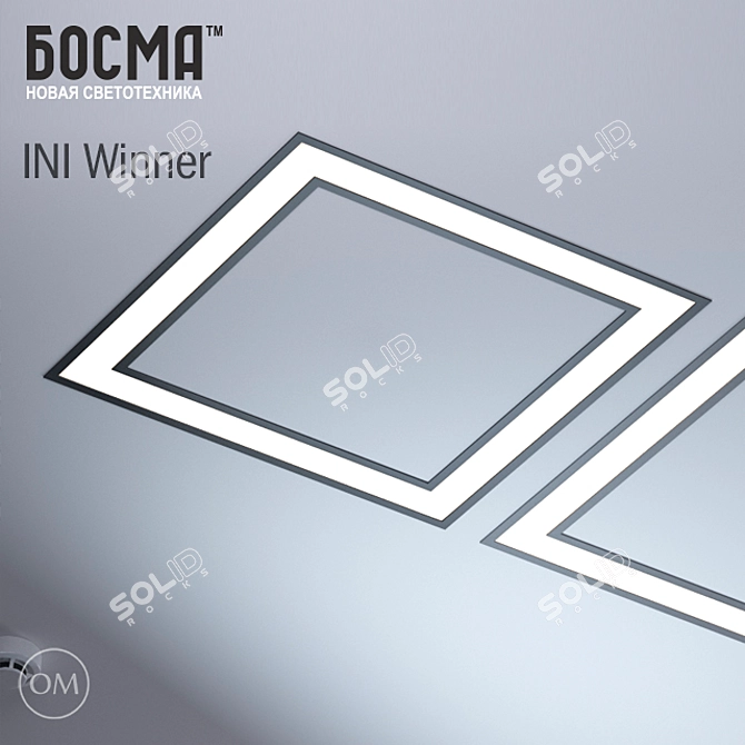 INI LED Winner: High-Performance Recessed LED Light 3D model image 2