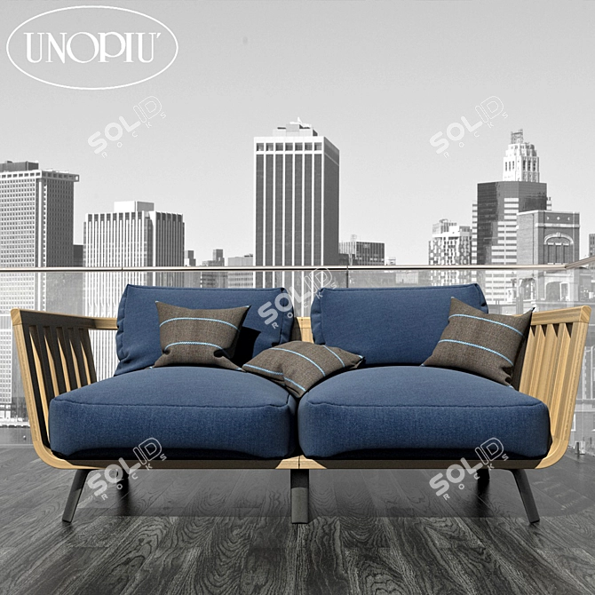 Italian Design Welcome Sofa Set 3D model image 2