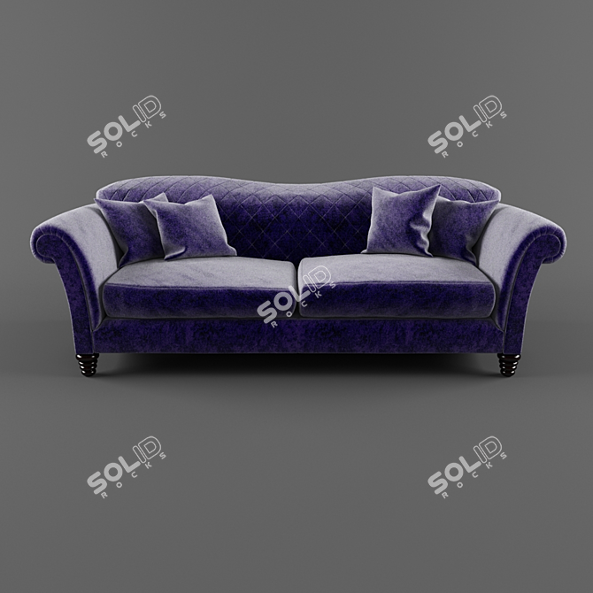 Elegant Etienne Sofa by Parker Knoll 3D model image 3