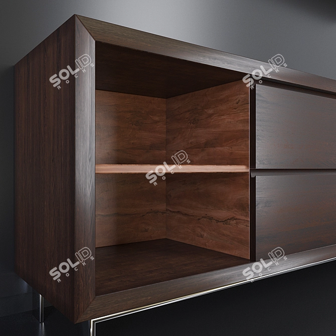 Floating TV Shelf 3D model image 2