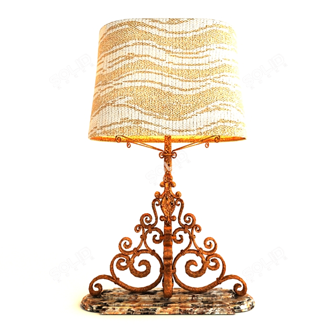 Elegant Classic Table Lamp 3D model image 1