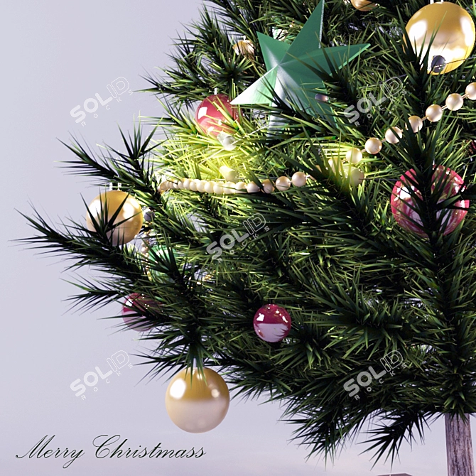 2 Meter Christmas Tree 3D model image 3