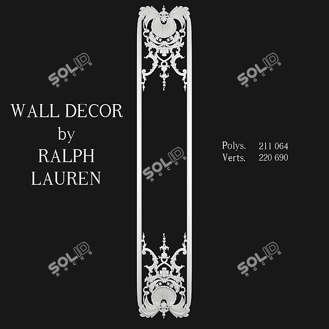 Stunning Stucco Wall Section 3D model image 2