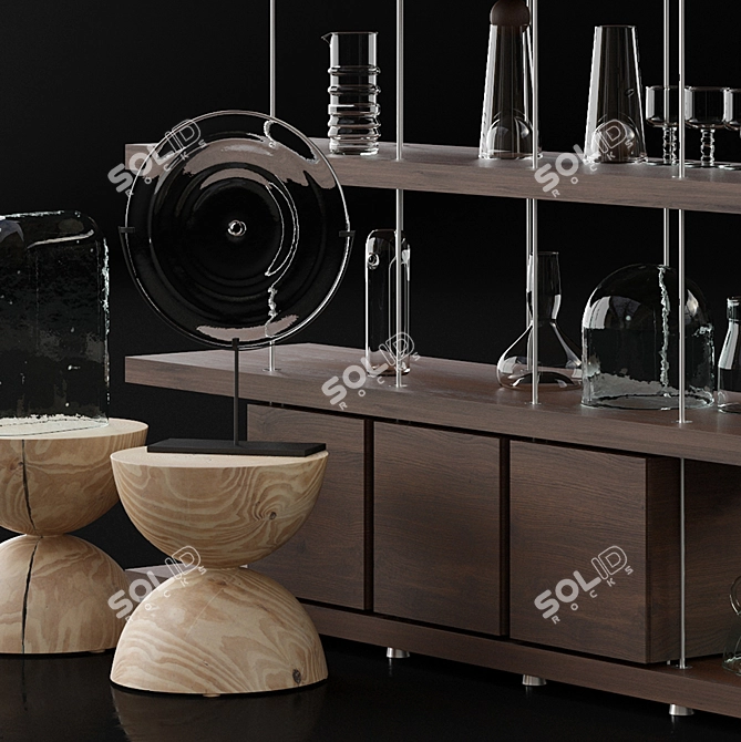 Versatile Glassware Collection by Riva 1920 3D model image 2