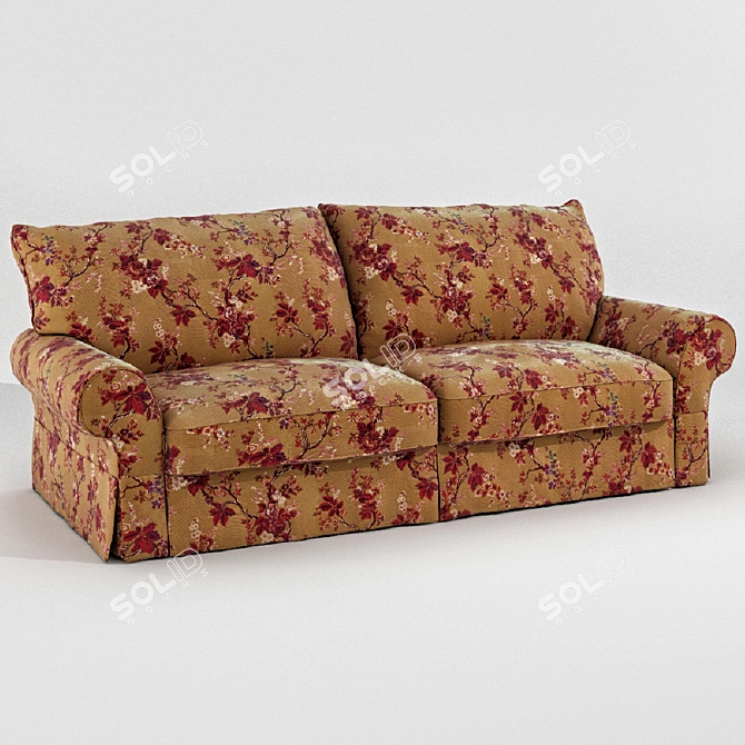 Elegant Silver Age - RoyBosh Sofa 3D model image 1