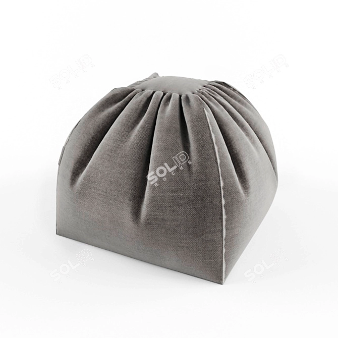 Cozy Cloud Pouf 3D model image 1