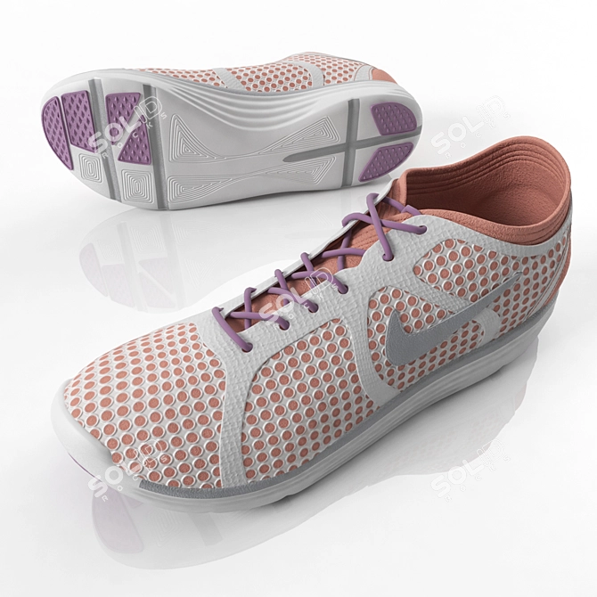 Nike Trainer 3D Model: Premium Athletic Shoe 3D model image 2