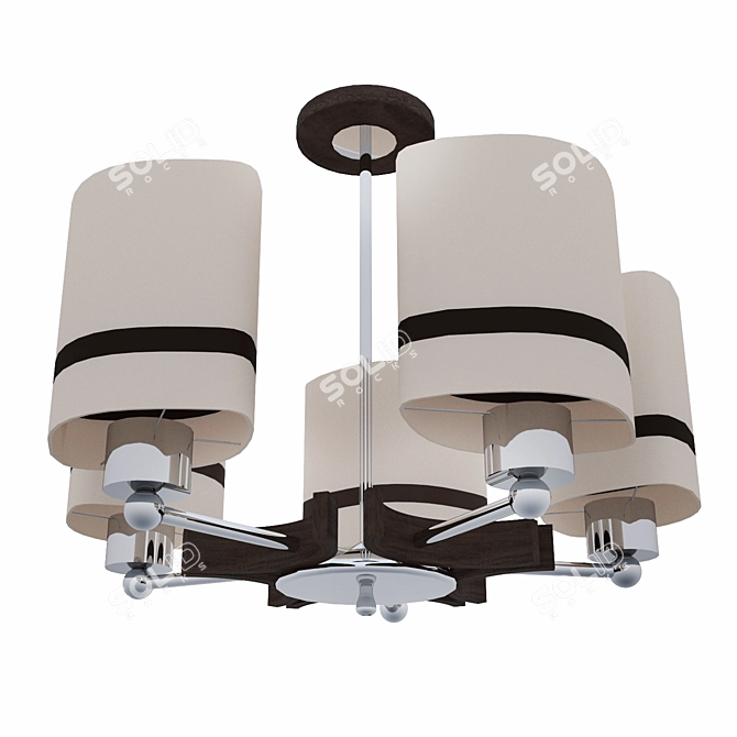 Sleek Eurosvet Chandelier 6027/5 3D model image 1