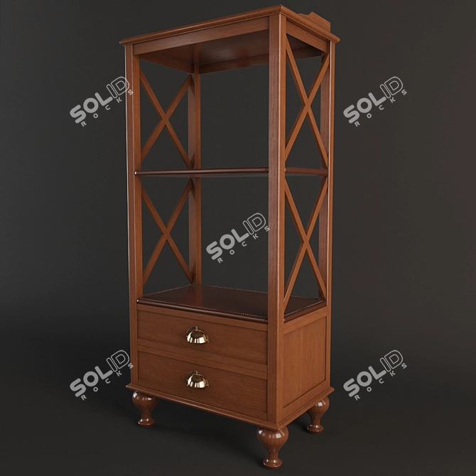 Verona 2DK - Stylish Shelf Stand 3D model image 1
