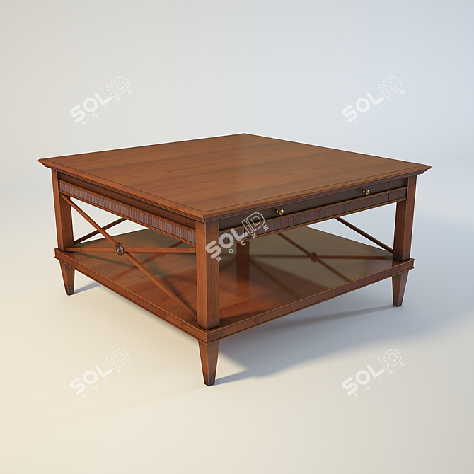 TOSATO DESIDERI Square Coffee Table 3D model image 1