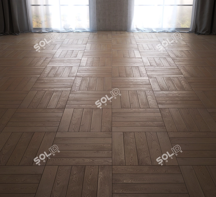 Elegant Bremen Dakar Ash Oak Flooring 3D model image 2