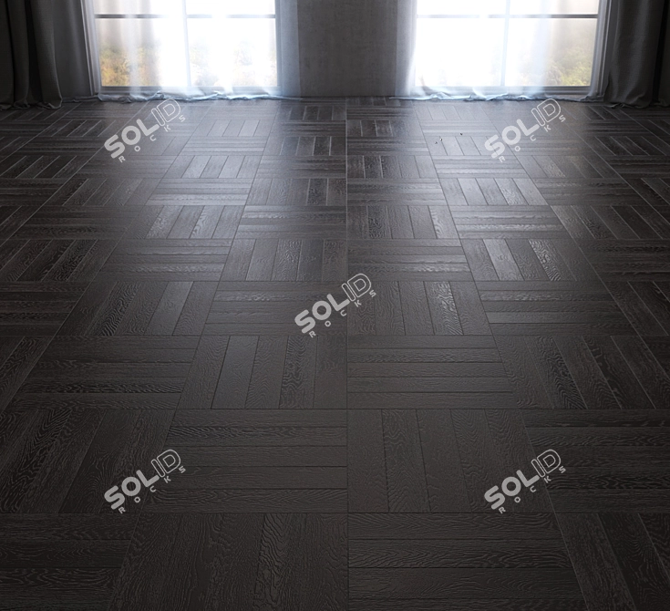 Elegant Bremen Dakar Ash Oak Flooring 3D model image 3