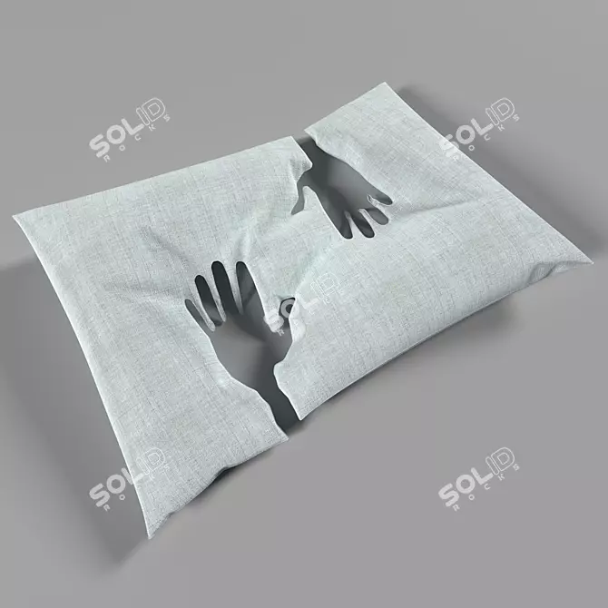 Absence Imprinted - Empty Hand Pillow 3D model image 1