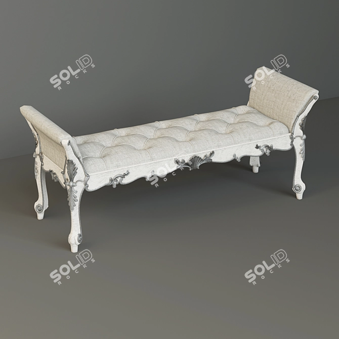 Elegant Silvano Grifoni Bench: Irenze Collection 3D model image 1