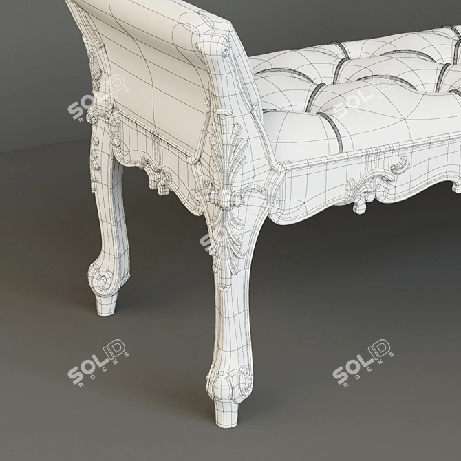 Elegant Silvano Grifoni Bench: Irenze Collection 3D model image 2