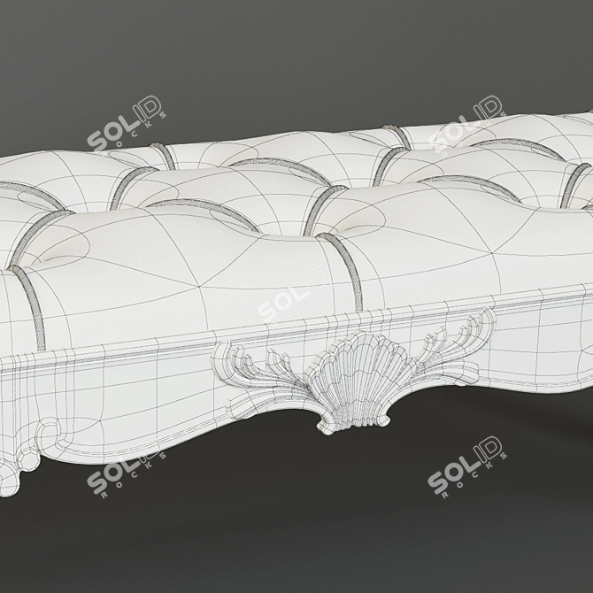 Elegant Silvano Grifoni Bench: Irenze Collection 3D model image 3