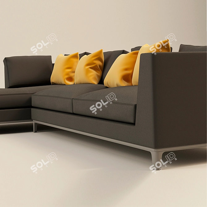 Sleek Modular Sofa by B&B Italia MAXALTO 3D model image 2