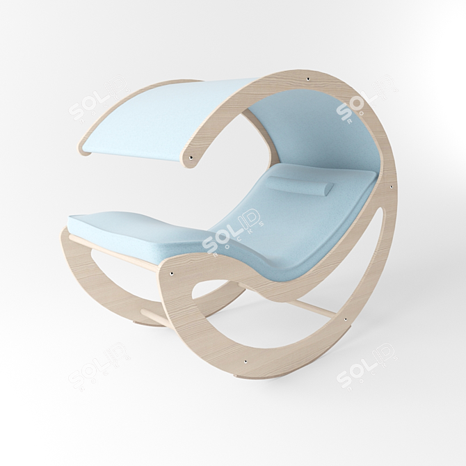 Plywood Outdoor Furniture 3D model image 3