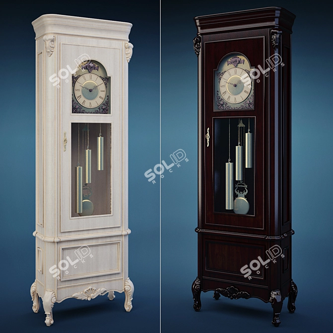 Benedetta Grandfather Clocks 3D model image 1