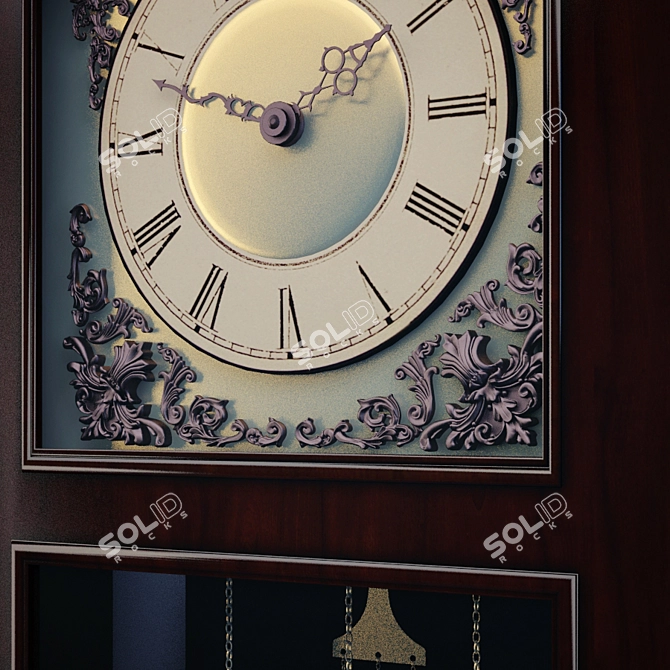 Benedetta Grandfather Clocks 3D model image 2