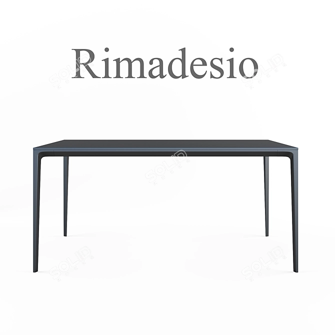 Sleek Rimadesio Long Island Table 3D model image 1