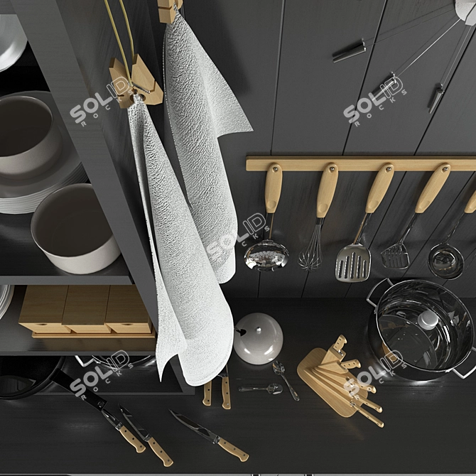 Kitchen Essentials Set 3D model image 3