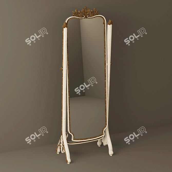 Elegant Silvano Grifoni Mirror 3D model image 1