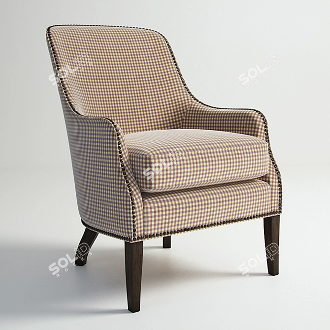 Elegant Century Vale Chair - 11-759 3D model image 1