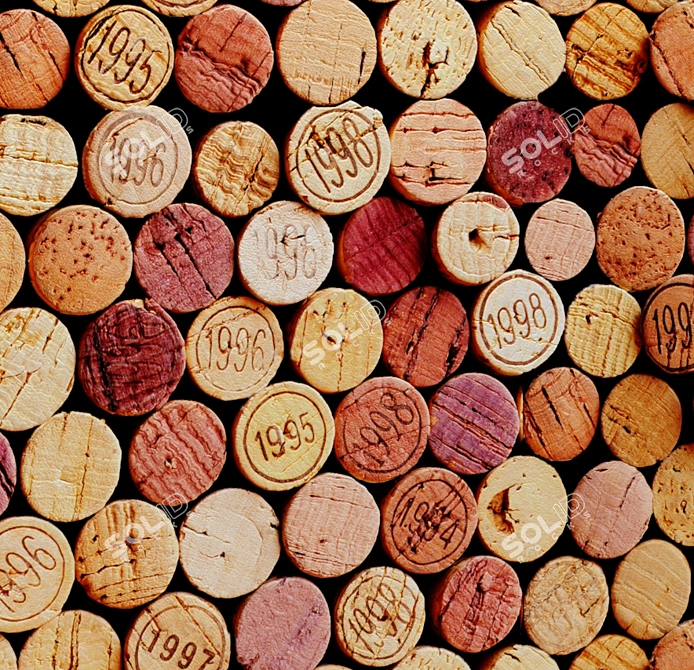 Wine Cork Wall Art 3D model image 3