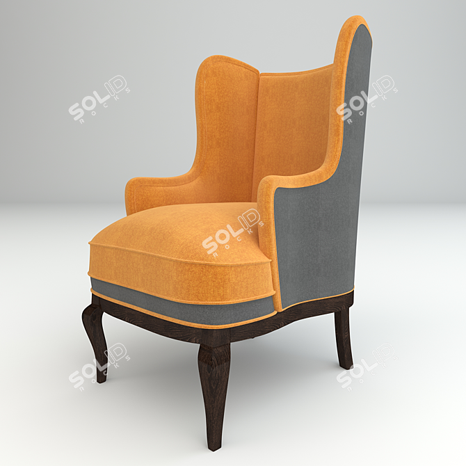 LCI Art No92 Chair - Modern Comfort and Style 3D model image 1