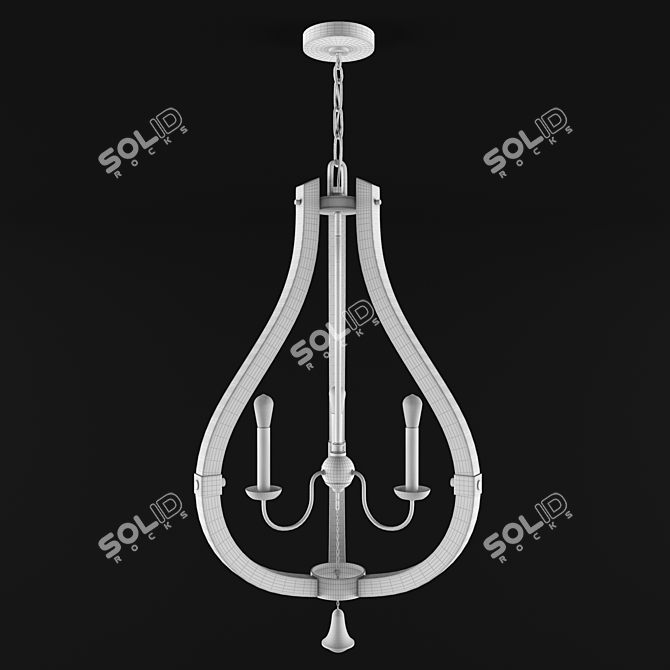 Elegant Middlefield Chandelier: Timeless Illumination. 3D model image 2