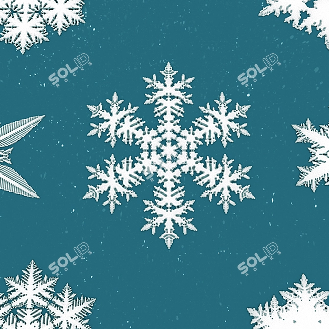 Snowflake Extravaganza: 3D Printable Collection 3D model image 2