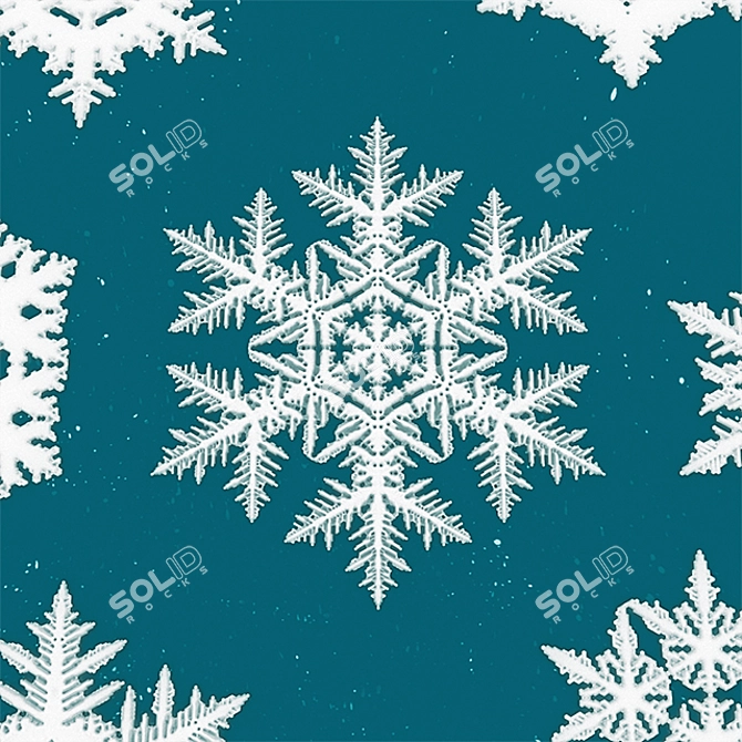 Snowflake Extravaganza: 3D Printable Collection 3D model image 3