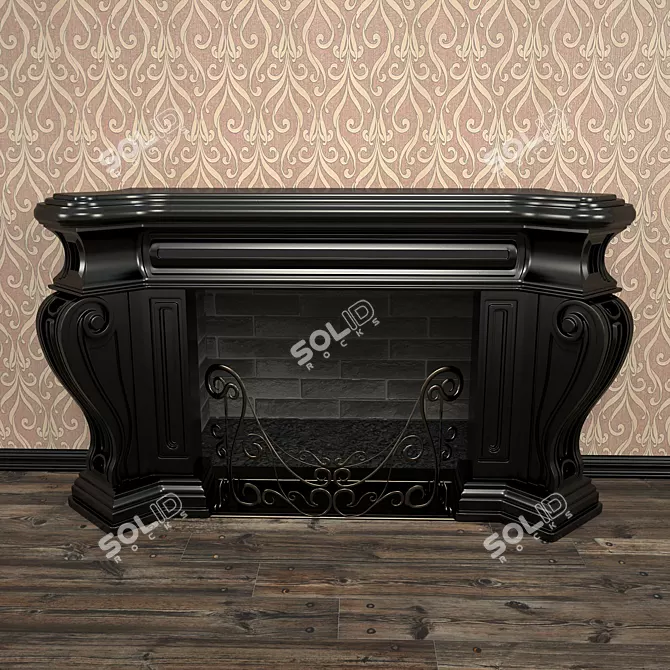 Fireplace Grill Combo 3D model image 3