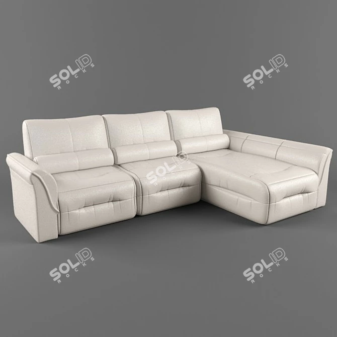 Convertible Modular Sofa 3D model image 1