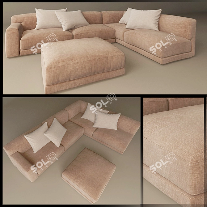 Modern Paris Seoul Chair 3D model image 1