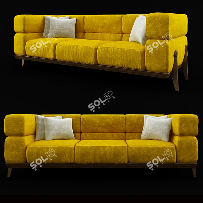 Comfort Lounge Sofa 3D model image 1