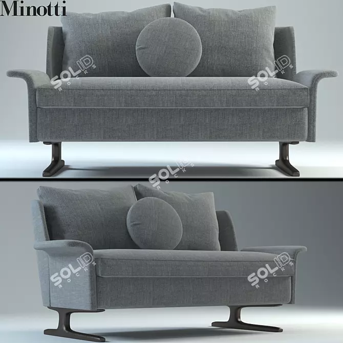 Spencer 2-Seater: Compact Elegance 3D model image 1